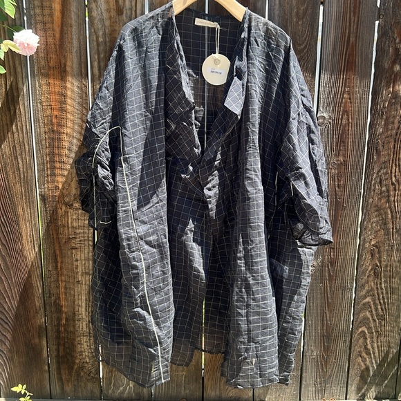 COLOUR 5 POWER plaid see-through color with pockets jacket. - Picture 13 of 13